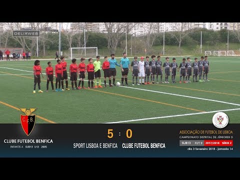 SL Benfica (5-0) Clube Futebol Benfica [FUT9 SUB13]