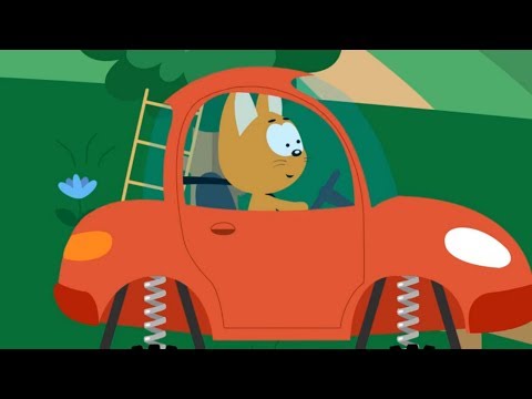 Das Kätzchen und die Zaubergarage. Folge 5 - Die Fahrt durch den Schlamm. Kinder Zeichentrick.