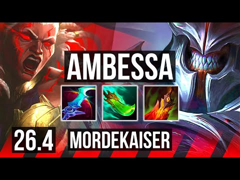 AMBESSA vs MORDEKAISER (TOP) | EUW Master | 26.4
