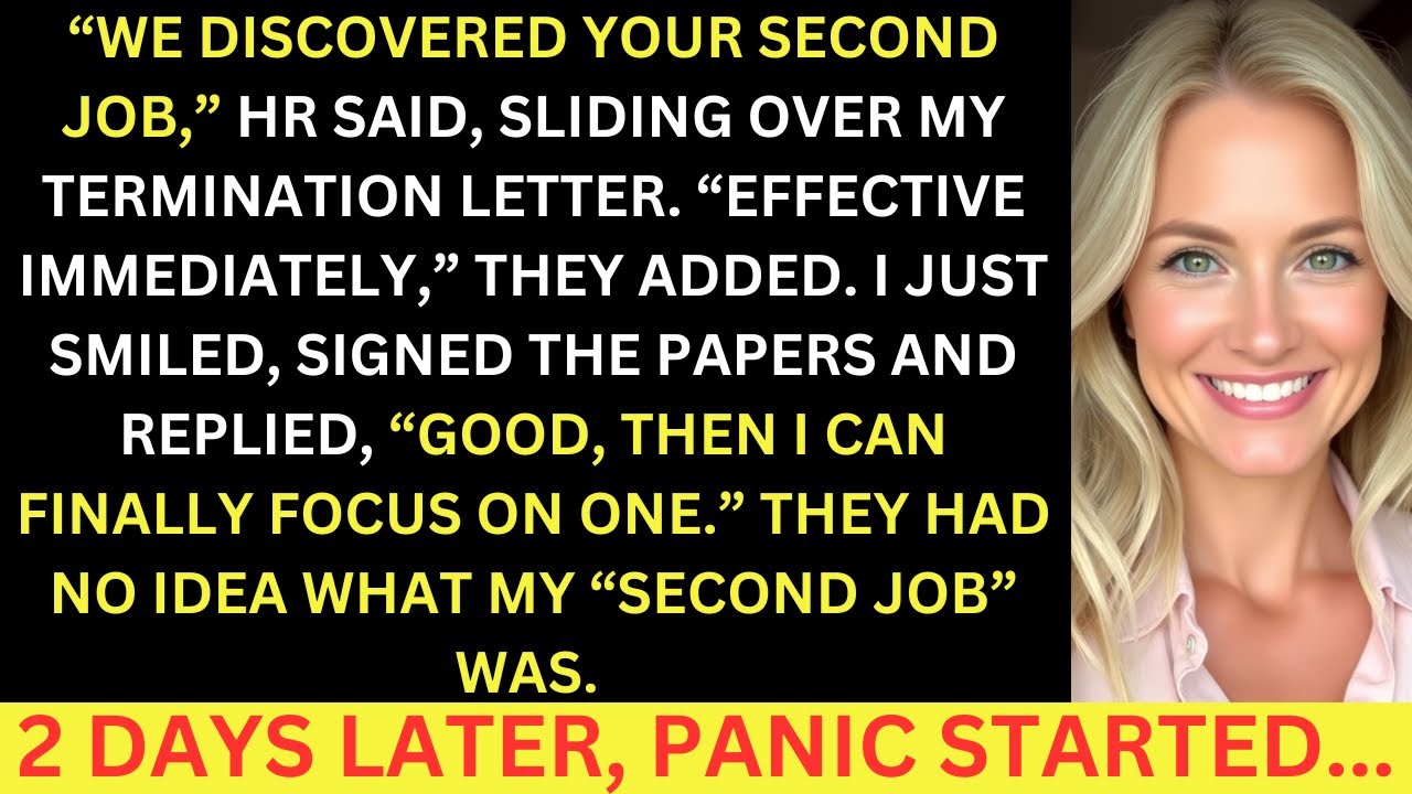 They Fired Me For Working Two Jobs, But They Had No Idea What My Second Job Was, Panic Started...
