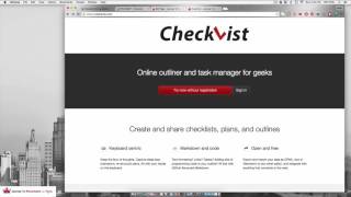Checkvist YouTube Video
