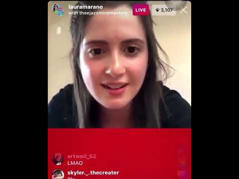 Laura Marano gets dragged on her livestream!!!