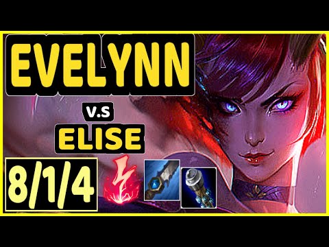 KEIO (EVELYNN) vs ELISE - 8/1/4 KDA JUNGLE CHALLENGER GAMEPLAY - BR