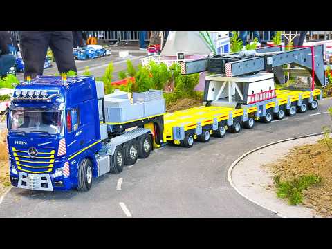 FANTASTIC RC TRUCKS, RC MACHINES, RC CONSTRUCTION SITE ACTION!! RC WHEEL LOADER LESU WA100M KOMATSU