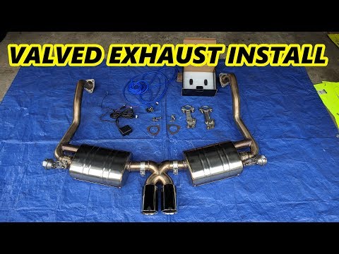 Valved Exhaust Install and Test on the Cayman
