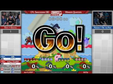 CFL Smackdown 130 Melee - Envy + Gahtzu vs Keenan + NicTheKiwi - Doubles Winners Quarters
