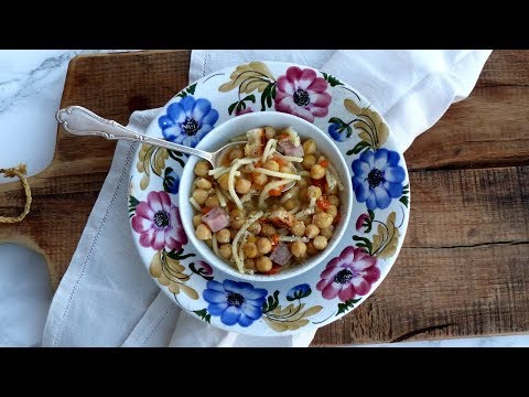 PASTA E CECI Ricetta facile e buonissima! - RICETTE DI GABRI