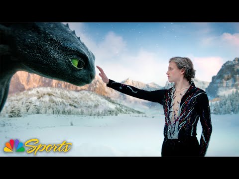 Ilia Malinin meets Toothless: magic on ice | 2026 Milan-Cortina Olympics | NBC Sports
