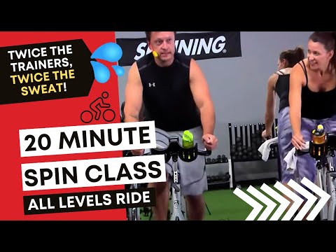 20 Min Spin® Class | FAT BURNING Indoor Cycling class (Pt 1 with Cat Kom & Brian LaRose)