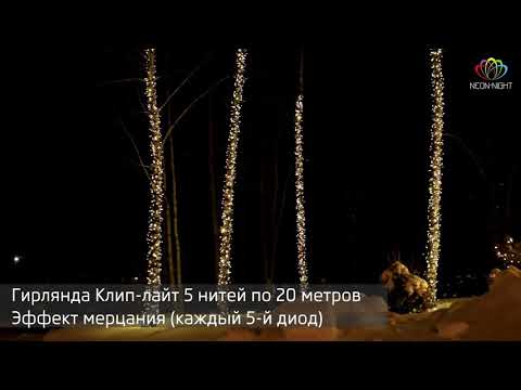 Миниатюра изображения товара Световой занавес Neon-Night ClipLight 323-605 (20м, белый)