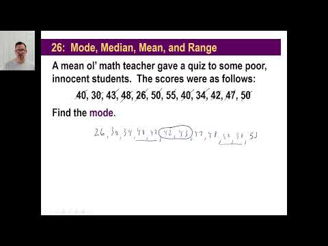 Saxon Math - Pre-Algebra 1/2: 3rd Edition (Lesson 26) - Mean, Median, Mode, Range