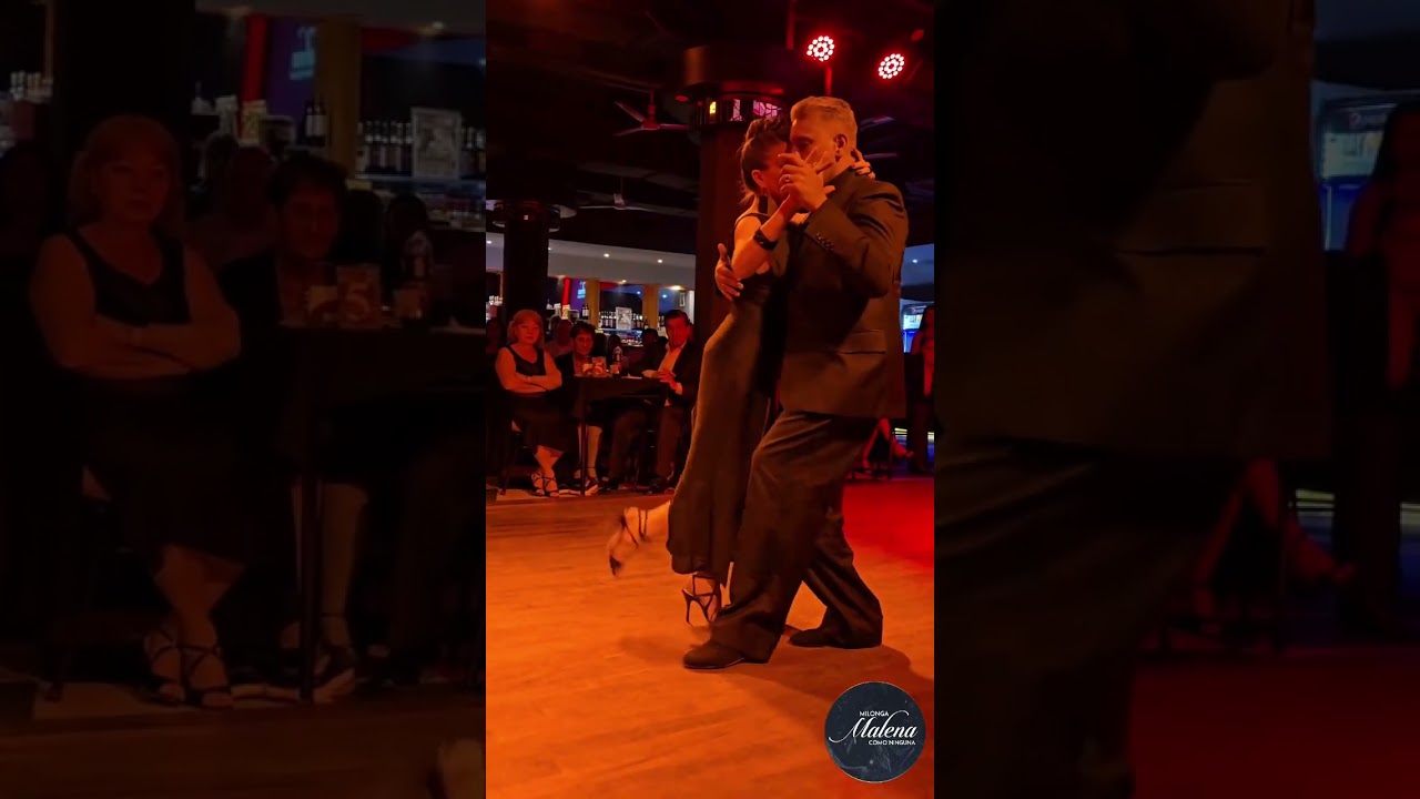 Eladia Cordoba & Andres Laza Moreno en  la noche de festejo por los 4 años de  Milonga Malena!!