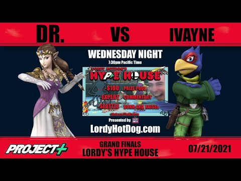 Dr (Zelda) vs Ivayne (Falco) Lordy's Hype House Grand Finals [Project M] [P+]