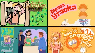 Collection Quest + Alpaca Stacka + Check It Out + 100% Orange Juice