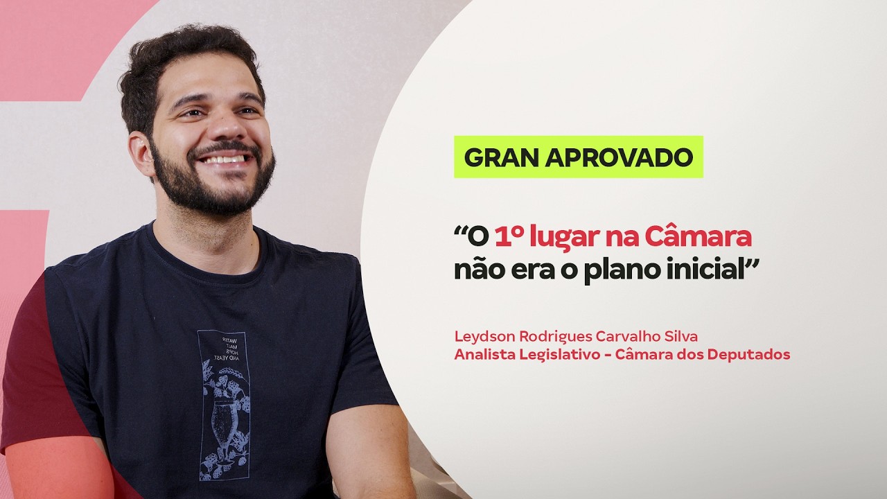 Conquista que inspira: Leydson é aprovado para Policial e Analista Legislativo