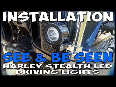How-To Install: Universal Fit Stealth LED Driving Lights #harleydavidson #motorcycle
