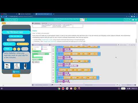 Code.org lesson 13 decision making app.