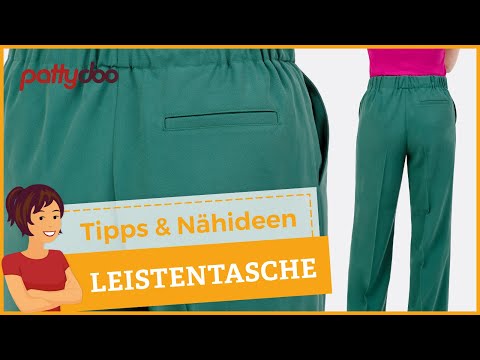 Leistentasche nähen lernen | Anleitung für einfache Tasche zum Einnähen in  Hosen & Jacken 👖