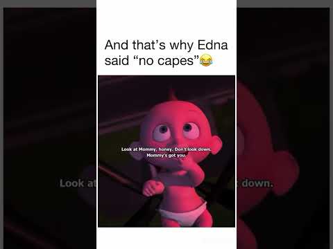 And that's why Edna said “no capes” 😂