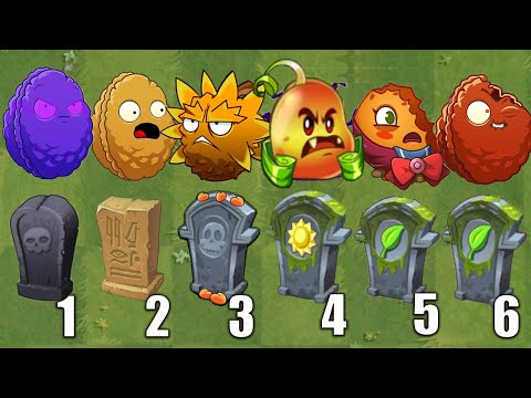 PvZ 2 Challenge - All Plants POWER-UP vs Team Gravestones - Who Will Win?