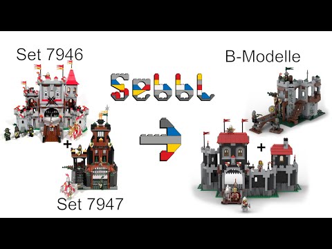 LEGO® 7946 & 7947 B-Modell - Schwarze Burg vs. Festung am Flussufer - Welche Burg ist besser?