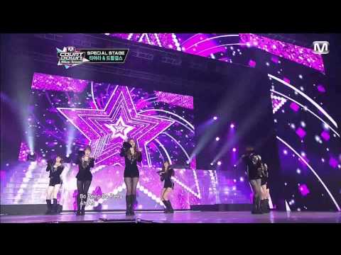 20130425 T-ARA (With Dream Girls) - Bo Peep Bo Peep @ M Countdown Nihao-Taiwan