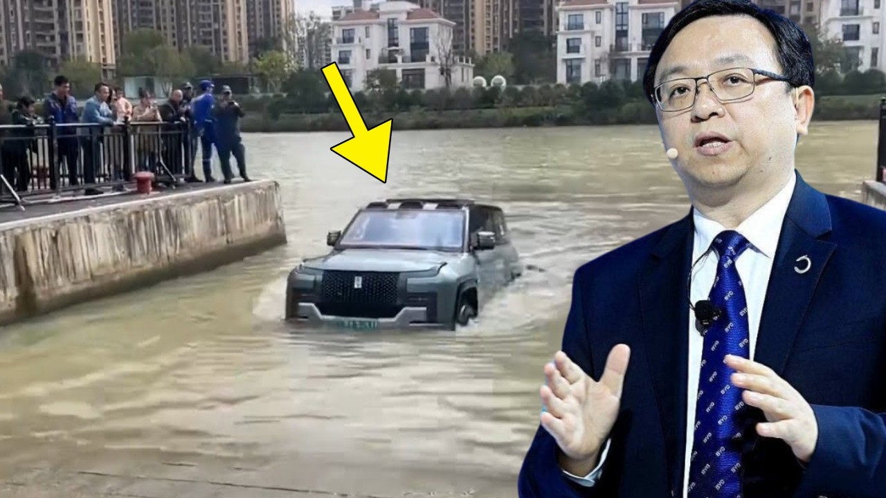 BYD Just Launched this Newest Car Crossing a River SHOCKING THE US!