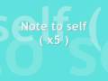 Skye Sweetnam - Note To Self Lyrics 