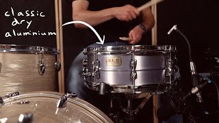 Video thumbnail for TAMA S.L.P Classic Dry Aluminium - Snare Spotlight by Bob Irving