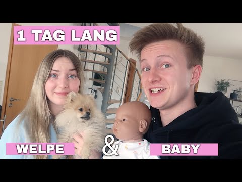 Wir sind NOCHMAL Eltern geworden...1 Tag mit Welpe & Baby