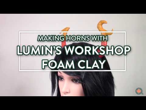 Easy Horns with wire and Foam Clay