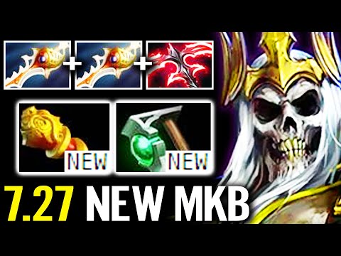 7.27 NEW MKB! WTF Epic Wraith King 2x Divine Rapier  Deso Lvl 2 vs Apex TerrorBlade  Dota 2 Gameplay