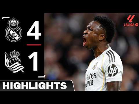 Real Madrid vs Real Sociedad (4-1) – Full Highlights & All Goals –La Liga 2026–Vinícius Júnior Goal!