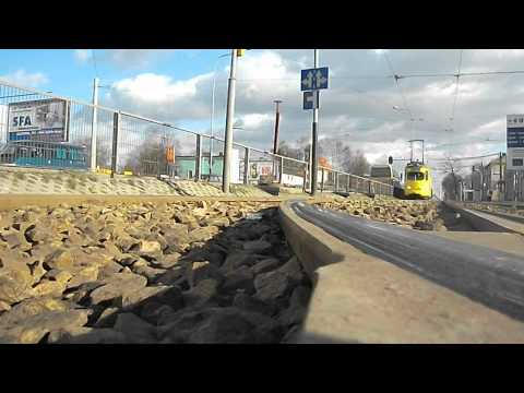 Przejazd linii 46 koło pętli Helenówek