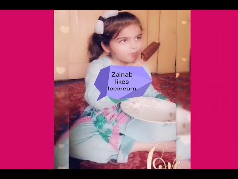 Alveena Zainab likes ice-cream I Cute Princess