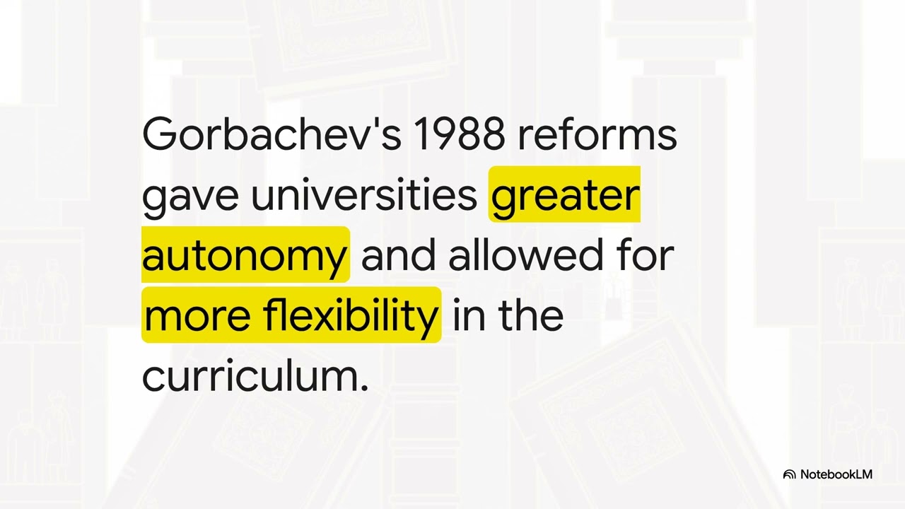 Glasnost in the Classroom: Gorbachev and the Reform of Soviet Education