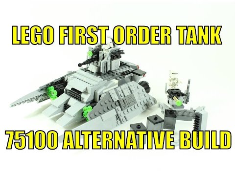 LEGO STAR WARS FIRST ORDER SNOWSPEEDER 75100 ALTERNATIVE BUILD FIRST ORDER TANK Video