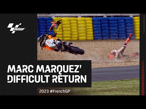 マルケスのクラッシュシーン動画 MotoGP2023 第5戦フランス(ル・マン-ブガッティ・サーキット) 