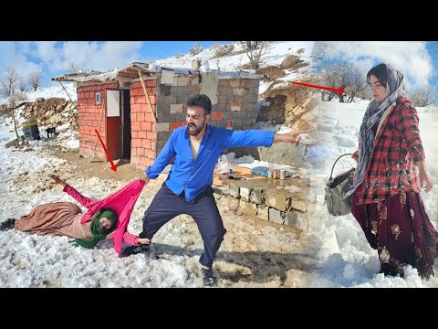 Husband's anger at his evil first wife, which caused his second wife to leave the house