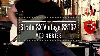 Video thumbnail for Guitarra SX SST62 Vintage Series Plus Vintage White by OpenStage Music