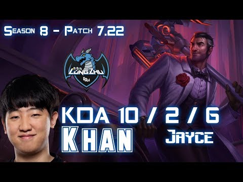 LZ Khan JAYCE vs GNAR Top - Patch 7.22 KR Ranked