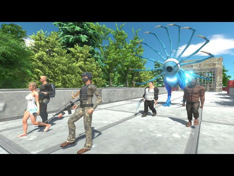ARBS Escape from Blue Death Touch Alien - 500 SUBS SPECIAL - Animal Revolt Battle Simulator