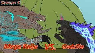 GODZILLA 3: Godzilla vs Mega Kaiju - Funny Cartoon Animation