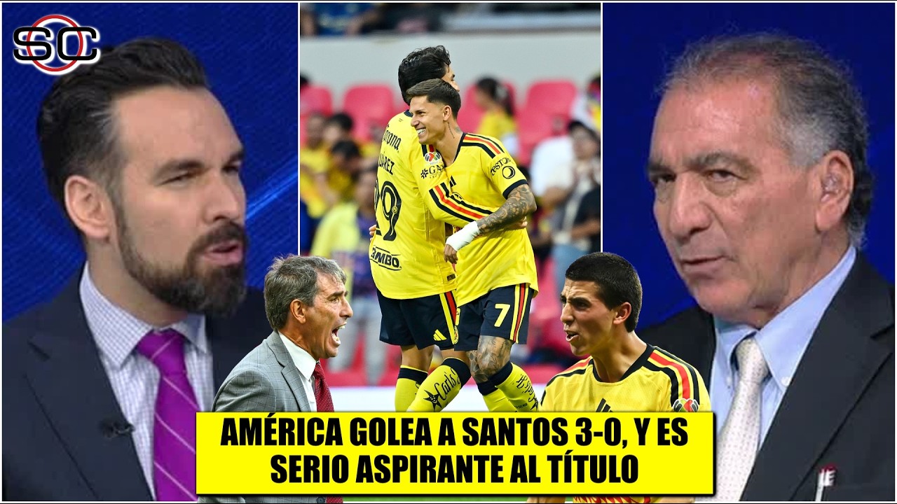 AMÉRICA tranquiliza pero no CONVENCE tras golear a SANTOS: Mario Carrillo, advierte | SportsCenter