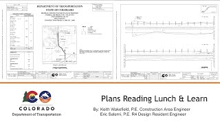 CDOT TETP Insights: Plan Reading 4 – M&S Standard Plans List