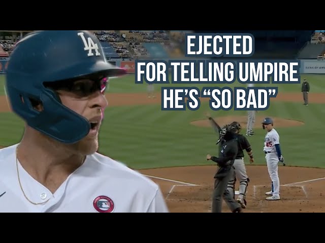 Matt Beaty gets ejected for telling the ump he's bad, a breakdown