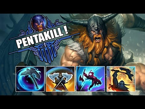 OLAF MONTAGE | 1000 IQ PENTAKILL Epic Moments on Summoner's Rift !!