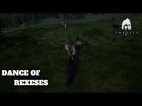 SOLO DILO DOES TANGO DANCE WITH REX FAMILY - Dilo vs Rex 1v3 - The Isle Legacy -(No Tailride Server)