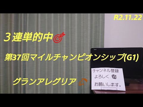 第37回マイルチャンピオンシップ(G1)11R芝1600右 阪神 2020.11.22 結果