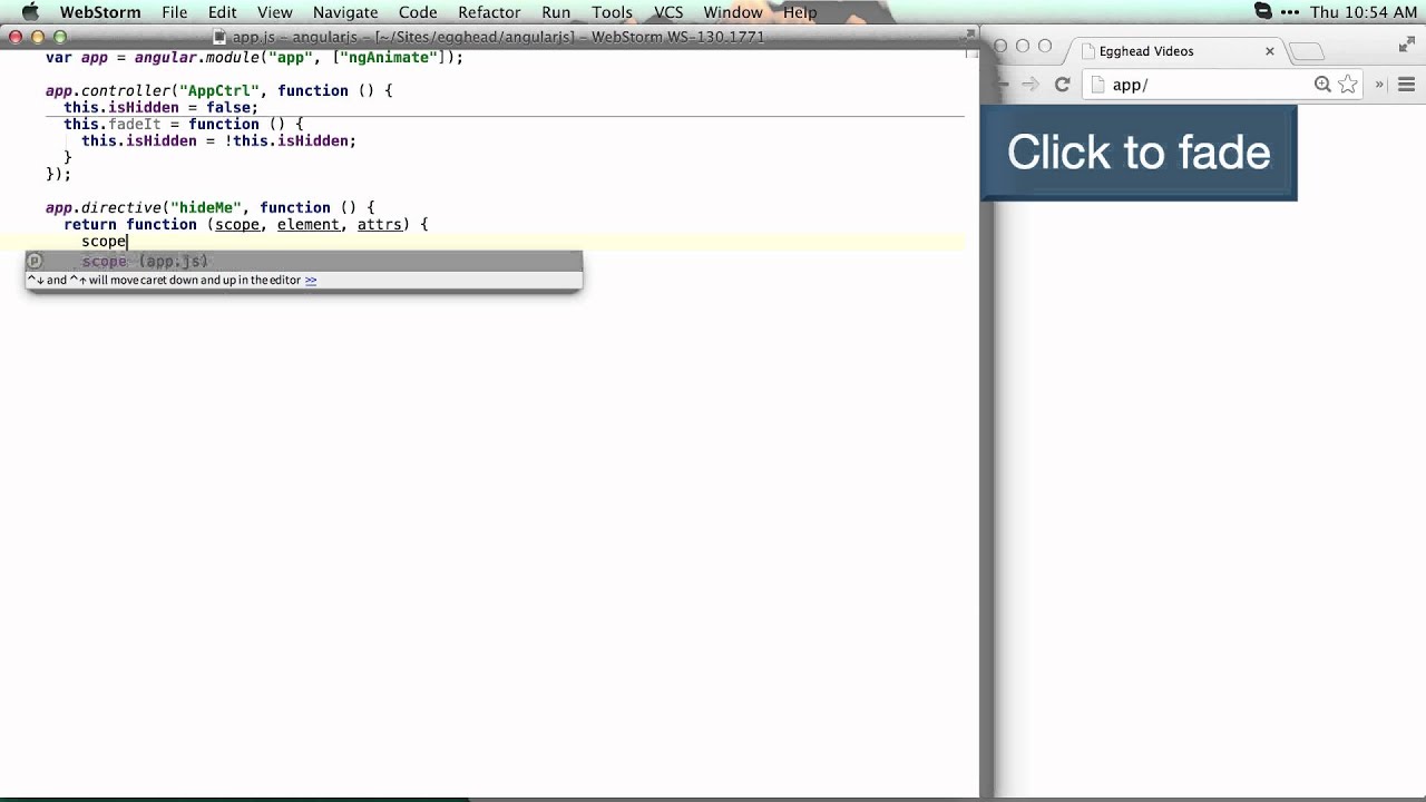 Egghead.io - AngularJS - Animating the Angular Way
